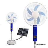 Solar dc standing fan