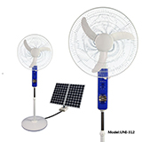 Solar dc standing fan