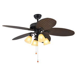 Plastic ceiling fan