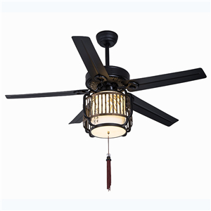 Ceiling fan with light and remote