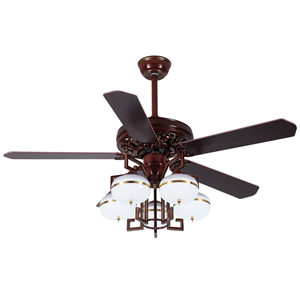 Decorative ceiling fans with remote control