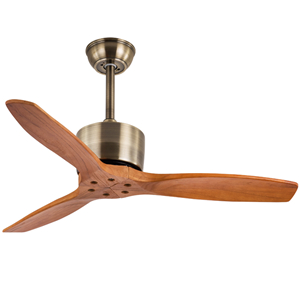 Wooden ceiling fan