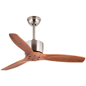Ceiling fan wooden blade without light